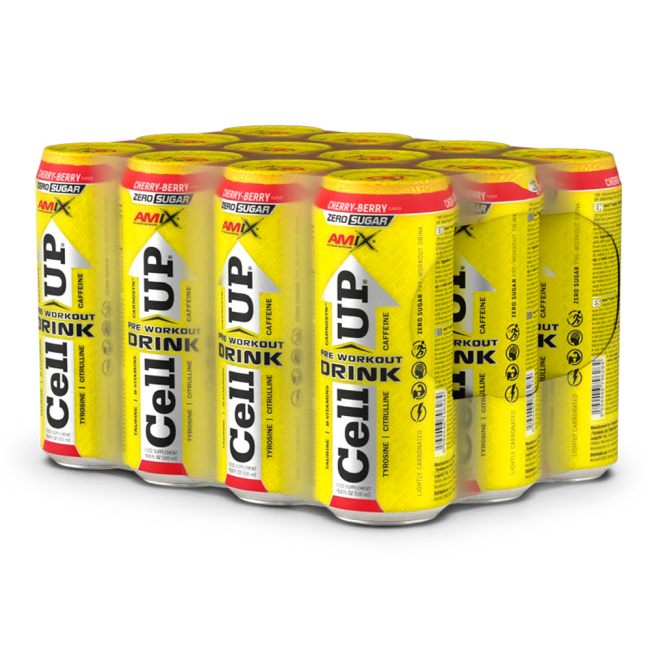 Pre-Entreno CellUp Pre-Workout Drink 500ml 12 unidades