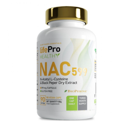 Nac 599mg 90 Vegancaps Life Pro
