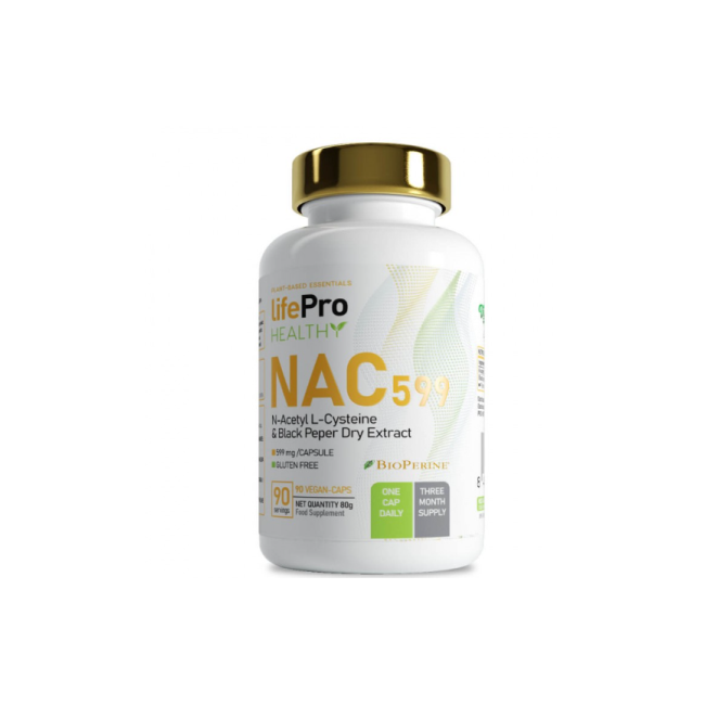Nac 599mg 90 Vegancaps Life Pro