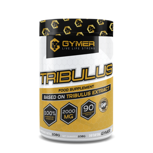 TRIBULUS 90%  SAPONINAS + VITAMINA B6 90 Tabs GYMER