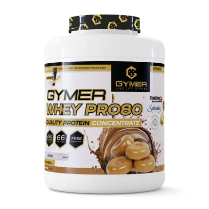 Proteína Whey GYMER Pro80 2kg Caramelo Salado