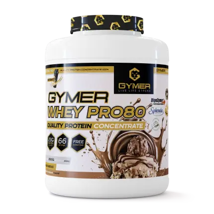 Proteína Whey GYMER Pro80 2kg Chocolate Avellana