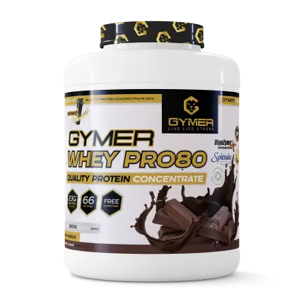 Proteína Whey GYMER Pro80 2kg Chocolate Avellana