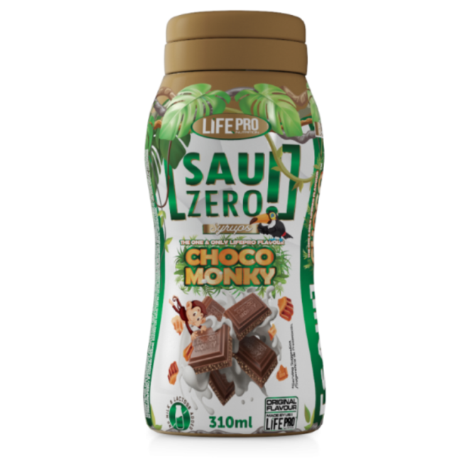 Sirope Sauzero Zero Calories White Choco Monky 310ml
