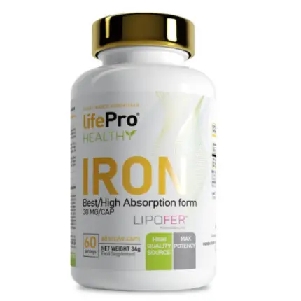 Life PRO Iron-Suplemento de Hierro 90 caps.