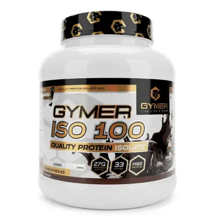                     Aislado de Proteína de Suero GYMER ISO 100 1kg Chocolate
                 