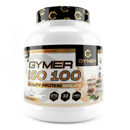                     Aislado de Proteína de Suero GYMER ISO 100 1kg Vanilla & Cookies Ice Cream
                 