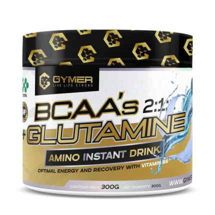 Aminoácidos BCAA + Glutamina 300 gr Tropical Blue