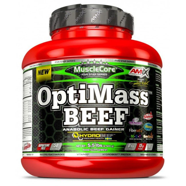 Proteína de Res AMIX OptiMass Beef Gainer 2,5 kg